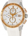 Tissot Men's T0244272701100 Velco-T White Chronograph Dial Watch