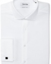 Calvin Klein Men's Slim Fit Non Iron Textured Solid Dress Shirt