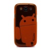 Androidified A2 CruzerLite TPU Case for AT&T, International models, Sprint, T-Mobile, US Cellular, Verizon Wireless Samsung Galaxy S III - Translucent Orange