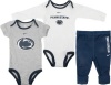 Penn State Nittany Lions Nike Infant Short and Long Sleeve Creeper Pant Set: 12 mos