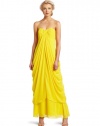 laundry BY SHELLI SEGAL Women's Strapless Pick Up Gown, Canary Yellow, 8