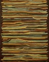 Liora Manne Gallia Stripes Driftwood Contemporary 5' x 8' Rug- 3082-19