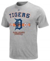 Give your favorite baseball team props. Slide into comfort and sporty style so you can cheer long and loud in this Detroit Tigers MLB t-shirt from Majestic.