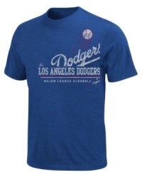 Loud and proud. Get the crowd going and cheer on your Los Angeles Dodgers in this MLB graphic t-shirt from Majestic.