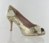 Vince Camuto Womens Kira Pump Gold,8.5