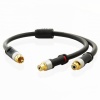 Mediabridge CYA-1M2F-P Ultra Series - RCA Y Adapter - 1-Male to 2-Female for Digital Audio or Subwoofer