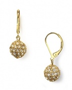 Lauren Ralph Lauren's glistening pave ball drop earrings ensure you shine.