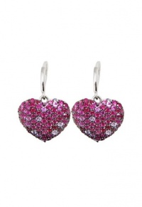 Effy Jewlery Balissima Splash Ruby and Pink Sapphire Heart Earrings