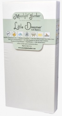 Moonlight Slumber Little Dreamer Dual Firmness All Foam Crib Mattress