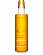 High protection for the body that protects skin from the damaging affects of sun exposure. This lightweight spray offers high protection and is water and perspiration resistant. 5.3 oz. 