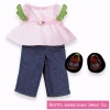 North American Bear Company Rosy Cheeks Big Sister Shirt & Jeans Set