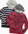 Get him the coolest gear for fall with these striped hoodies from Epic Threads.