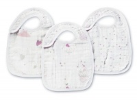 aden + anais 100% Cotton Muslin Snap Bib, Lovely