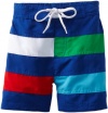 Kitestrings Boys 2-7 Microfiber Color Block Swim Trunk, Mazarine Blue, 2T