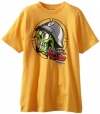 Metal Mulisha Boys 8-20 Eyegore Side Tee, Yellow, Small