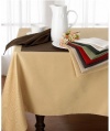 Ralph Lauren Table Linens Harrison White Oblong Tablecloth 70 x 144 in