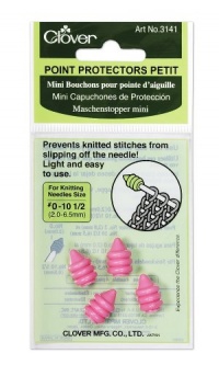 Point Protector Petit for Needle Sizes 0-10-1/2 Pink 2 Pair