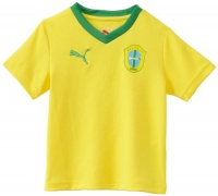 Puma - Kids Boys 2-7 Brasil Tod Tee, Yellow, 4T