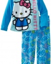 Ame Sleepwear Girls 2-6X Colorful Kitty Pajama Set, Multi, 4