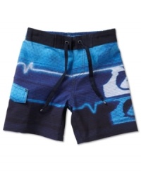 On the sand or in the sea, these Quiksilver board shorts will have him rocking sun-tastic style.