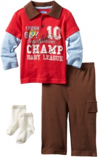 Bon Bebe Baby-boys Infant Champ Baby League 3 Piece Pant Set