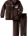 Puma - Kids Baby-Boys Infant Promo Velour Set, Brown, 18 Months