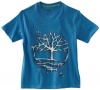 Timberland Boys 8-20 Cool Bubble Ringer Tee, Blue, Medium