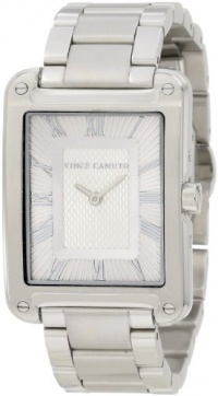 Vince Camuto Women's VC/5037SVSV Silver-Tone Bracelet with Screw Accents Watch