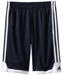 adidas Boys 8-20 Youth Key Item Short, Dark Navy/White, Large