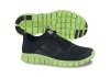 Nike Kids's NIKE FREE RUN 3 (GS) RUNNING SHOES 7 (BLACK/DARK GREY/ELECTRIC GREEN)