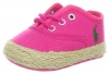 Ralph Lauren Layette Bowman Lace Espadrille,Bright Blush,2 M US Infant