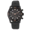 Emporio Armani Men's AR5946 Black Rubber Quartz Watch with Black Dial