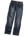 GUESS Kids Boys Big Boy Brit Rocker Fit Jean - Medium St, MEDIUM STONE (14)