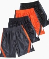 He can dazzle his opponents with his skills and his style in these lightweight shorts from Champion.