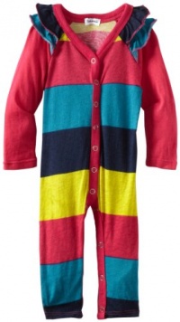 Splendid Littles Baby-girls Infant Colorblock Rugby Romper, Dublin, 12-18 Months