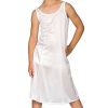 I.C. Collections Girls White Sleek Nylon Slip - Tea Length, Size 4