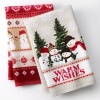 St. Nicholas Square Warm Wishes Snowman Kitchen Towel Set- 2pk