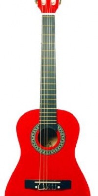 Barcelona 30-Inch 1/2-Size Nylon String Classical Acoustic Guitar - Metallic Red