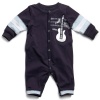 GUESS Kids Boys Guitar Coverall, NAVY (6/9M)