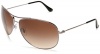 Ray-Ban RB3293 Bubble Wrap Aviator Sunglasses 67 mm, Non-Polarized, Gunmetal/Brown Gradient