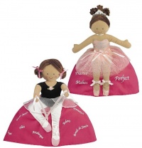 Topsy Turvy Doll Ballerina Brunette/Tan