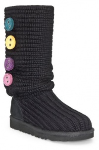 UGG Australia Children's Cardy II Sweater Boots,Black,3 Child US