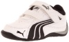 Puma Drift Cat 4 L V Sneaker (Infant/Toddler/Little Kid/Big Kid),Wht/Black/Wht,12.5 M US Little Kid