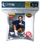 Hanes Classics Men's Big & Tall 6-Pack Cushion Crew Socks