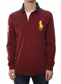 Polo Ralph Lauren Mens Custom Fit Big Pony Polo Rugby Shirt