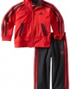 adidas Boys 2-7 Fashion Tricot Set, Adi University Red, 3T