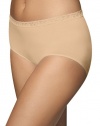 Bali Comfort Revolution Seamless Lace Brief, 6-Nude