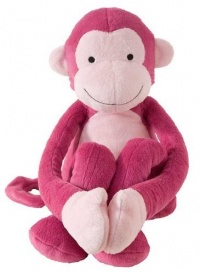 Lambs & Ivy Lollipop Jungle Plush, Pink Monkey