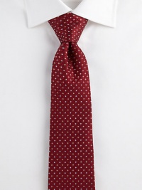 An incredibly handsome Italian silk design is adorned with tiny dots allover.SilkDry cleanMade in Italy