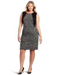 Calvin Klein Women's Plus-Size Wmn Sleeveless Seamed Dress